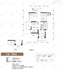 香山里四期4室2厅3卫户型图