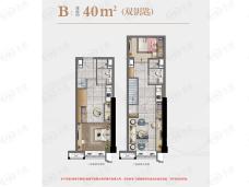 阳光城花满墅3室2厅2卫户型图