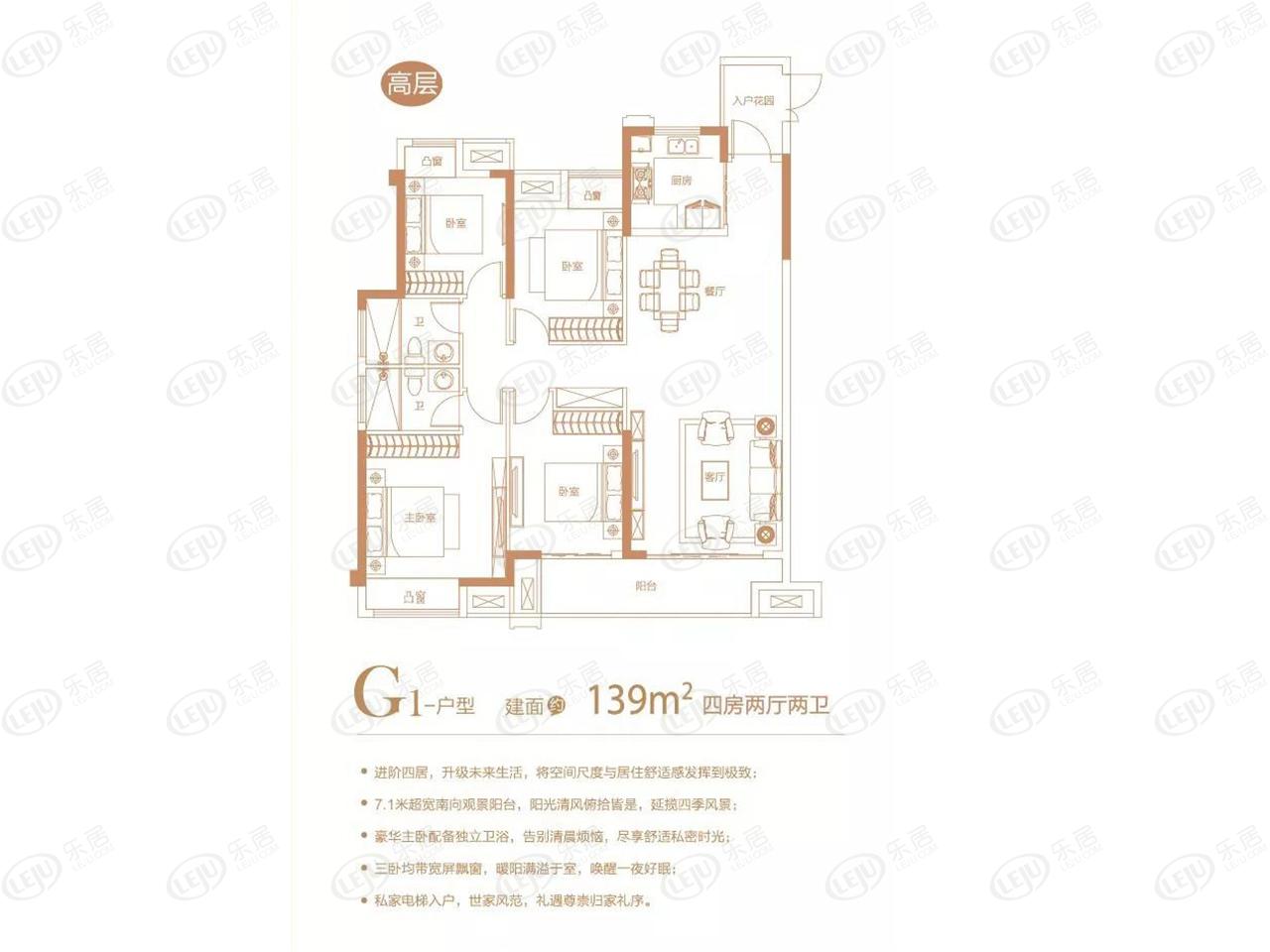 于都嘉福未来城,在售户型区间115~140㎡.价格尚未公布