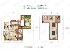 逸合山语城3室2厅3卫户型图