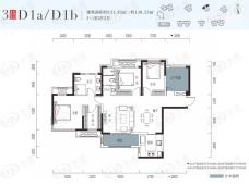 融创融公馆4室2厅2卫户型图