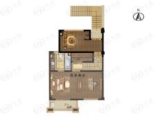 东滩雍禧2室3厅2卫户型图