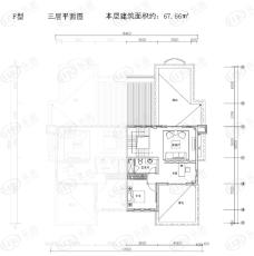 星合湘水湾3室2卫户型图