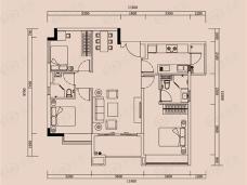 绿地未来城3室2厅2卫户型图