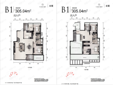 华侨城原岸B1 约305.04平户型图