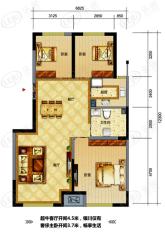 中海城3室2厅1卫户型图