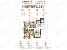 碧桂园翰林世家4室2厅2卫户型图