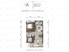 融侨首玺2室2厅1卫户型图