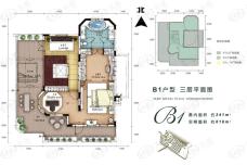 翡翠御园1室1厅1卫户型图