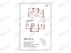 鸿顺·温泉小镇3室2厅1卫户型图