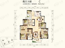 创远湘江壹号5室2厅4卫户型图