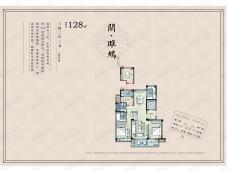 绿地新里铭庐公馆3室2厅2卫户型图