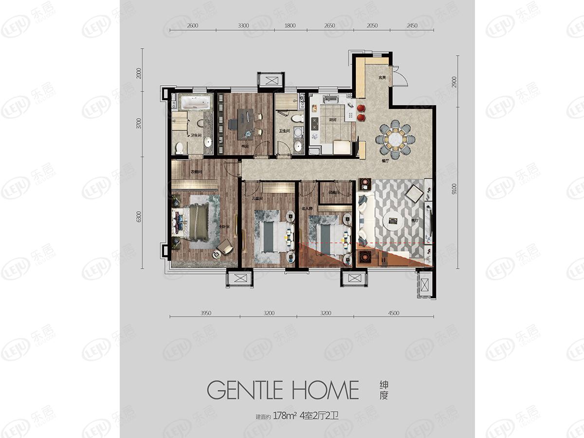 中海和平之门ghouse,在售户型区间90~178㎡