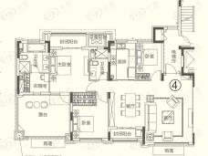 威海恒大海上帝景161平米④户型户型图