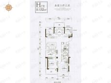 国能悦玺台5室2厅2卫户型图