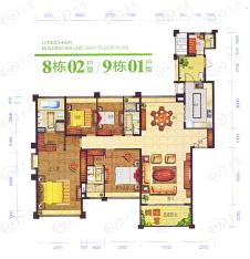 长隆珑翠4室2厅3卫户型图