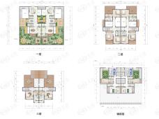 玉龙湾康谷4室3厅5卫户型图