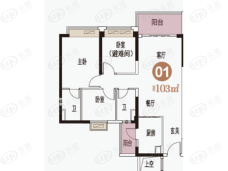 碧桂园岭南盛世T6-01户型户型图