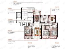 维科望江府4室2厅2卫户型图