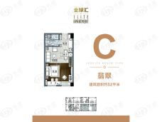 中投全球汇C户型户型图