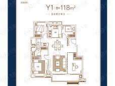 孔雀城·时代北宸4室2厅2卫户型图