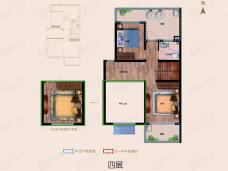 禧苑4室2厅2卫户型图