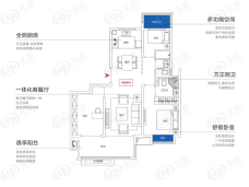 都荟上城3室2厅2卫户型图