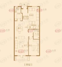 鲁商·运河公馆4室3厅1卫户型图