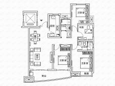 合肥启迪科技城水木园4室2厅2卫户型图