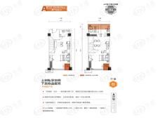 庭瑞新汉口2室2厅2卫户型图