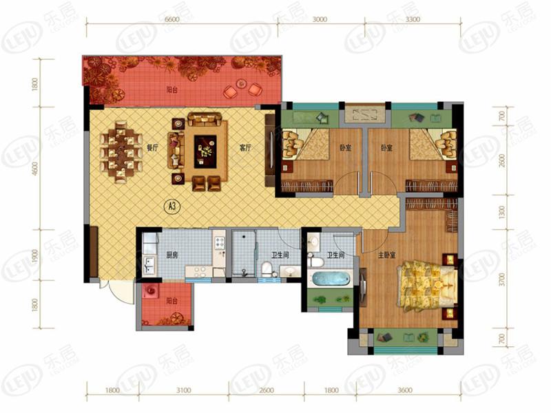 香悦府,在售户型区间119~156㎡.价格约16700-18500元/㎡
