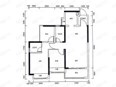 御景蓝湾公馆88平户型户型图