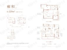 保利信达熙悦府3室3厅2卫户型图