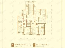 富力凯旋门7号楼1单元户型图