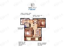 国信上城学府E3户型户型图