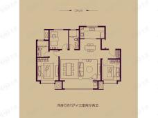 景瑞塘沽湾壹号洋房C户型户型图