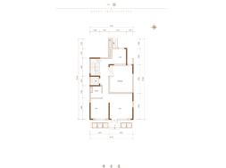 珠江天樾書院4室4廳3衛戶型圖