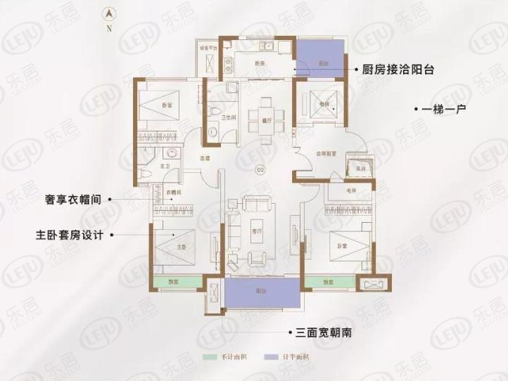 宝鸡高新天下汇高新首府,在售户型区间84.5~147.82㎡.