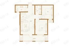 唐宫原著名邸2室2厅1卫户型图