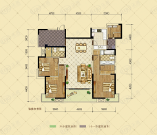 富豪公馆3室2厅2卫户型图