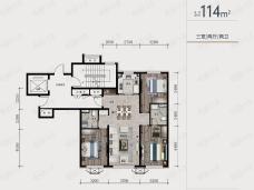 万科金域悦府3室2厅2卫户型图