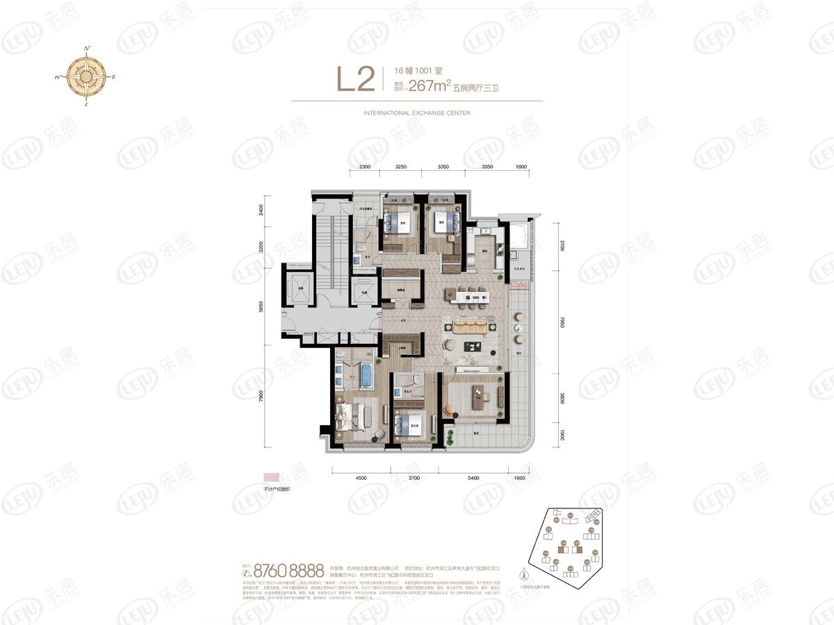 信达中心杭州壹号院在售户型区间221267㎡价格约48100元㎡