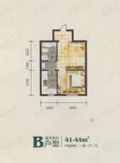 天恒森林里1室1厅1卫户型图