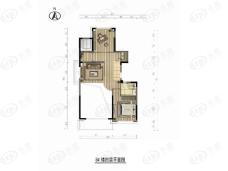 嘉宝前滩后院2室5厅3卫户型图