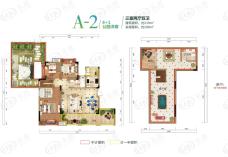 逸合山语城3室2厅2卫户型图