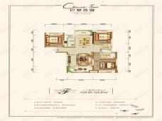 巴黎香颂3室2厅2卫户型图