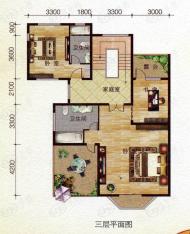 苏格兰城3室1厅2卫户型图