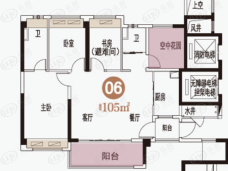 碧桂园岭南盛世T6-06户型户型图