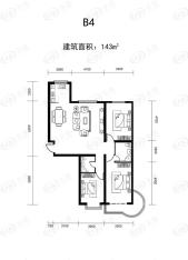 海悦湾3室2厅2卫户型图