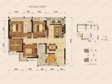 中央大街3室2厅2卫户型图